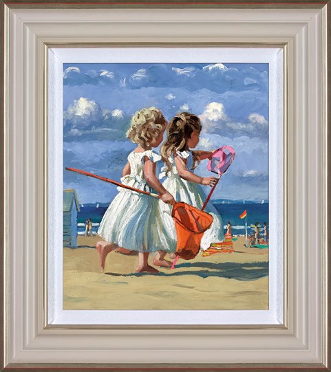 Beach Beauties by Sherree Valentine Daines - Framed Canvas on Board